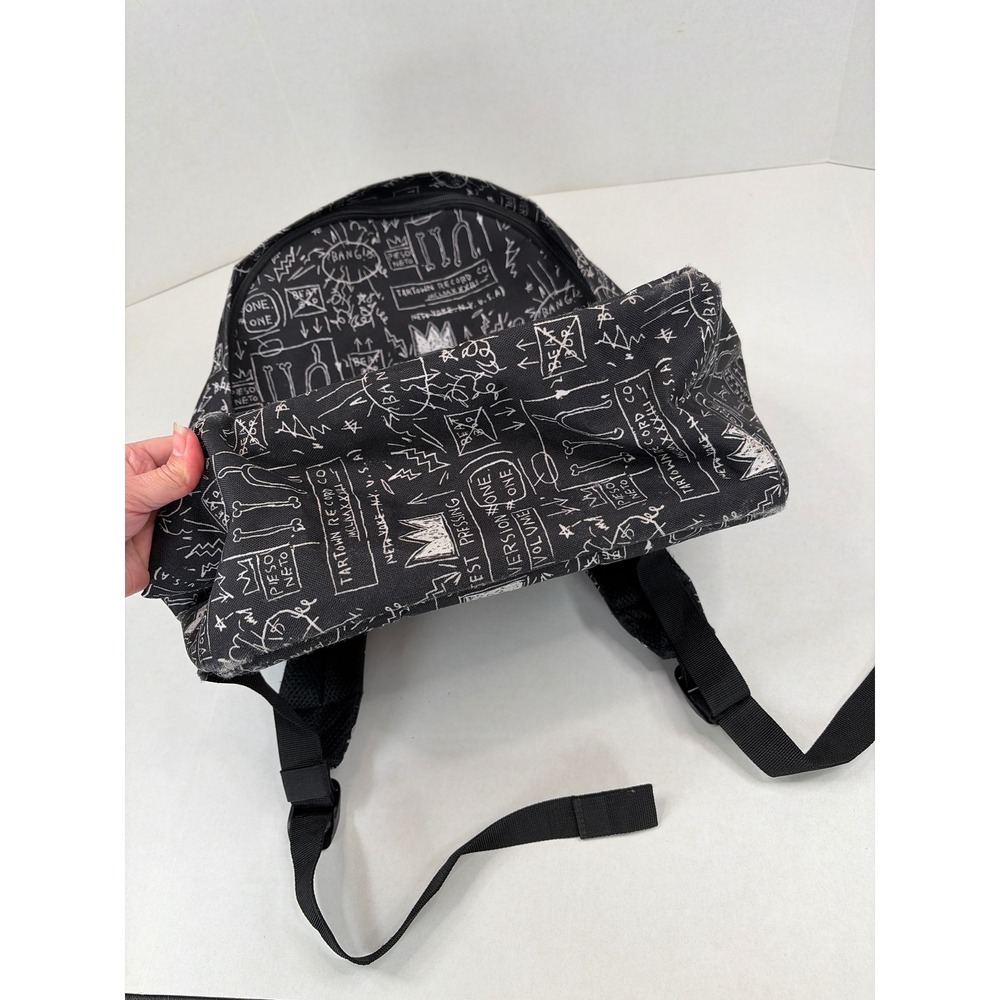 Herschel Supply Co Jean-Michel Basquiat Backpack Black White Art Print Classic - Picture 9 of 13